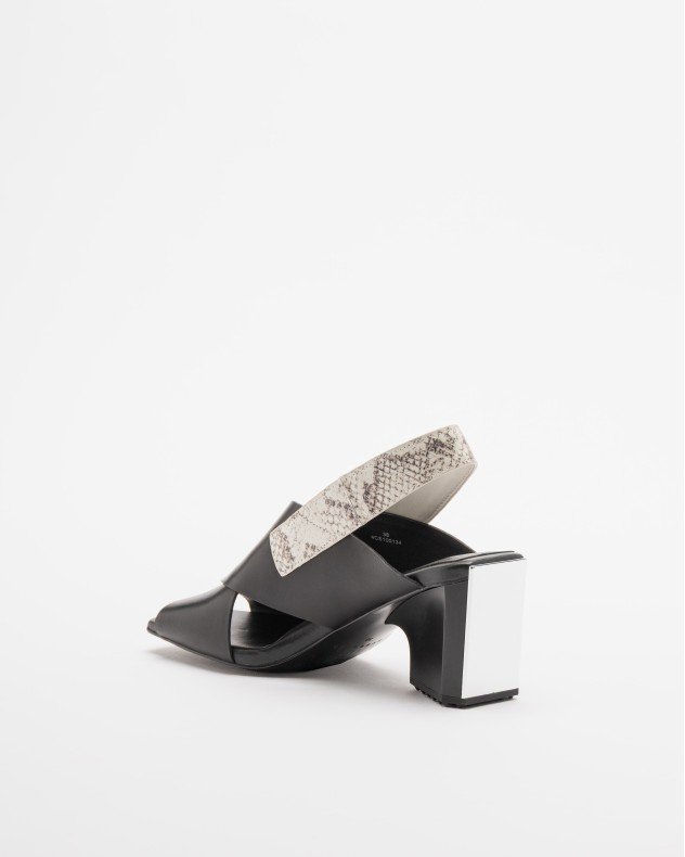 4ccccees MIRROR VERRA Camel Sandals - Black