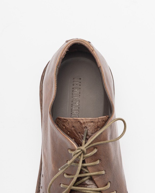 Le Ruemarcel PAUL 543 Brown Derby shoes - Brown