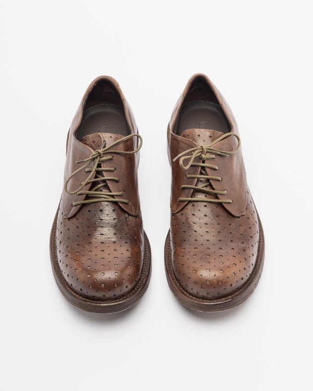 Le Ruemarcel PAUL 543 Brown Derby shoes - Brown