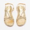 Gloss L19916-PA3 Silver Flat sandals - Golden