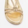 Gloss L19916-PA3 Silver Flat sandals - Golden
