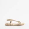 Gloss L19916-PA3 Silver Flat sandals - Golden