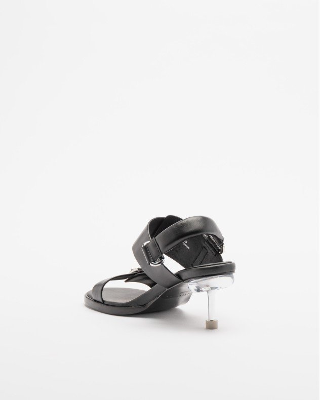 4ccccees OSHA LINE MID White Sandals - Black