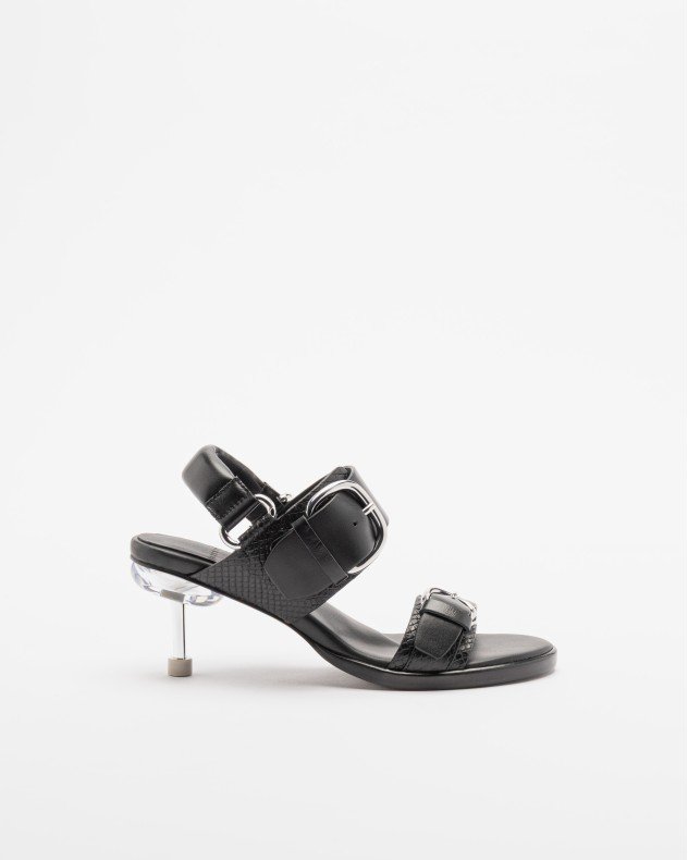 4ccccees OSHA LINE MID Black Sandals - Black