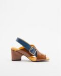 4ccccees MIRROR VERRA Black Sandals - Camel