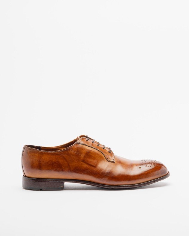 Lemargo CZ04A Camel Derby shoes - Camel