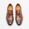 PROF B11-0443-N2 Black Moccasins - Camel