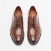 PROF A6-T229-270AB44 Black Derby shoes - Camel