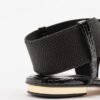 PROF 4077 Golden Flat sandals - Black