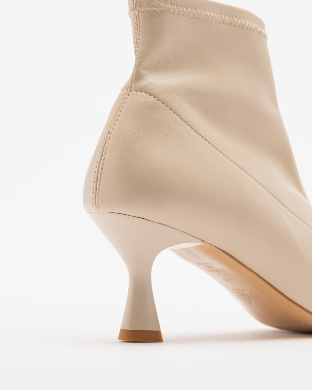 PROF 2014 Beige Ankle Boots - Beige