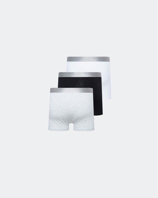 Karl Lagerfeld Metallic Elastic Trunk Multicolour 3 Pack Boxers - Multicolour