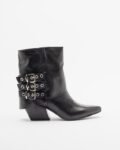 PROF GEORGE Beige Boots - Black