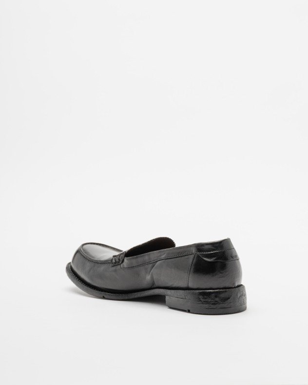 Lemargo IE03A Blue Moccasins - Black