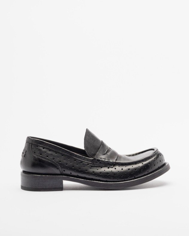 Le Ruemarcel PAUL 541 Black Moccasins - Black