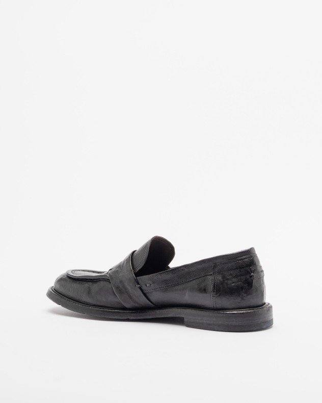 Le Ruemarcel Katai 100 Black Moccasins - Black