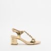 PROF SHY 5 RAM542 Black Sandals - Golden