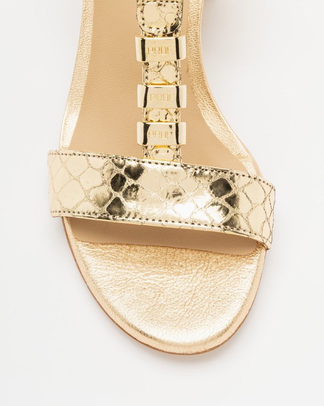 PROF SHY 5 RAM542 Black Sandals - Golden