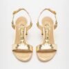 PROF SHY 5 RAM542 Black Sandals - Golden