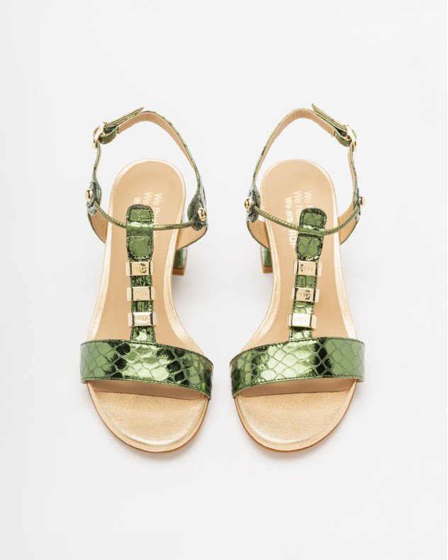 PROF SHY 5 RAM542 Black Sandals - Green