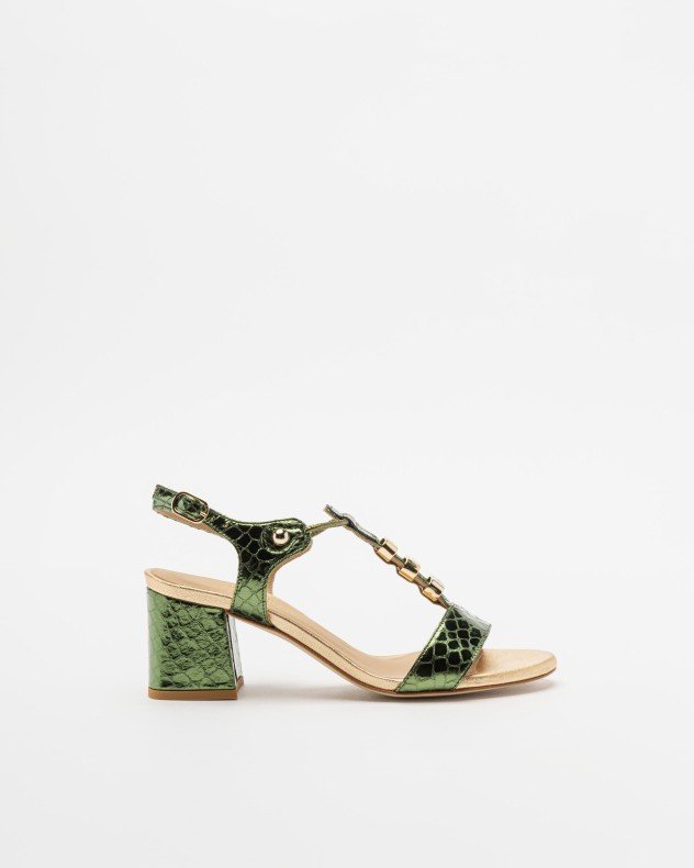 PROF SHY 5 RAM542 Black Sandals - Green
