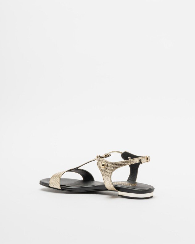 PROF SHY1 Golden Flat sandals - Golden