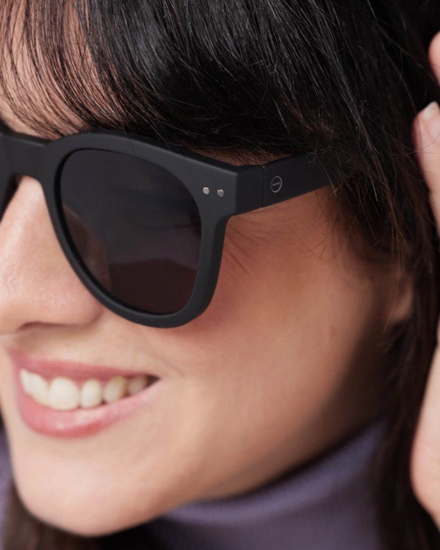 Izipizi SUN N Green Sunglasses - Black