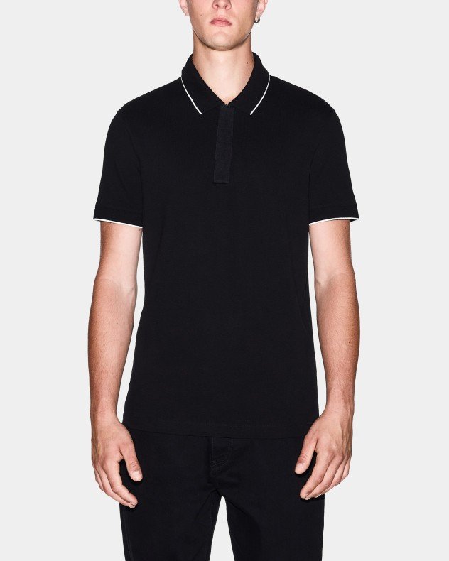 Armani Exchange XM001285 White Polo shirt - Black