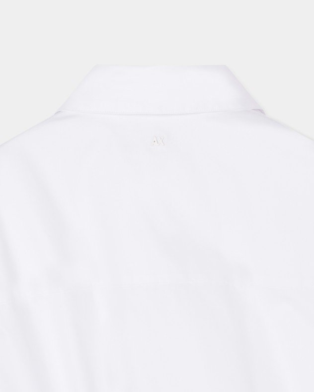 Armani Exchange XW001798 White Cropped shirt - White