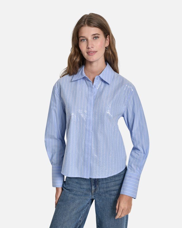 DKNY Jeans DJ6W2204 Blue Shirt - Blue