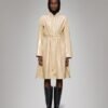 Rains A-Line Longer W Jacket Beige Parka - Beige
