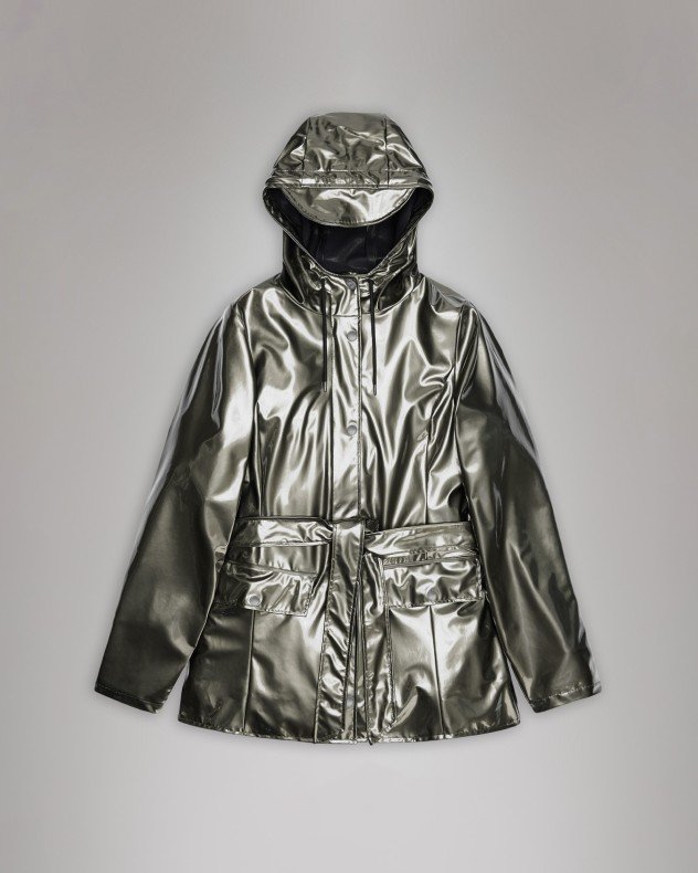 Rains 12100 Silver Parka - Silver