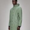 Rains Long Jacket W3 Green Parka - Green