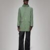 Rains Long Jacket W3 Green Parka - Green