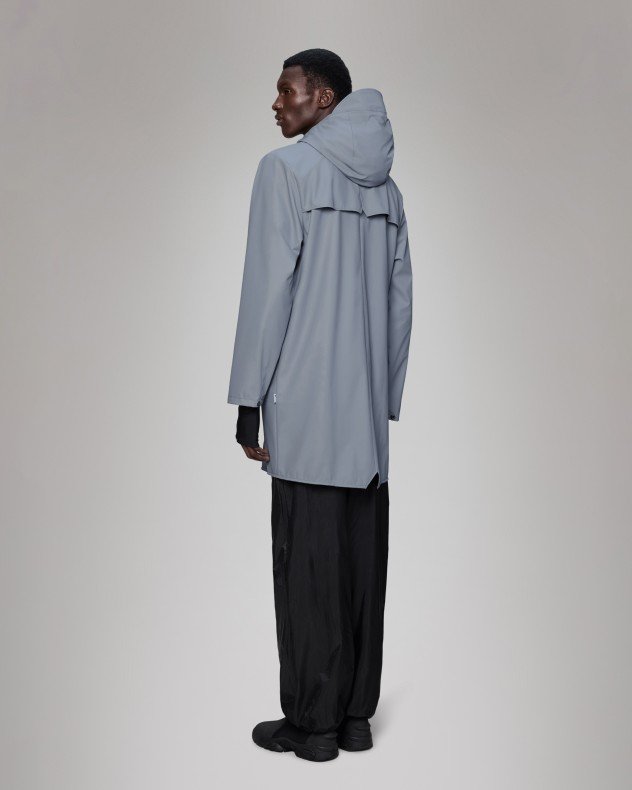 Rains Long Jacket W3 Green Parka - Blue