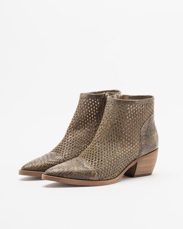 PROF 26025 Green Ankle Boots - Green