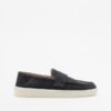 Boss Randal Loaf Beige Moccasins - Blue