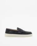 Boss Randal Loaf Beige Moccasins - Blue