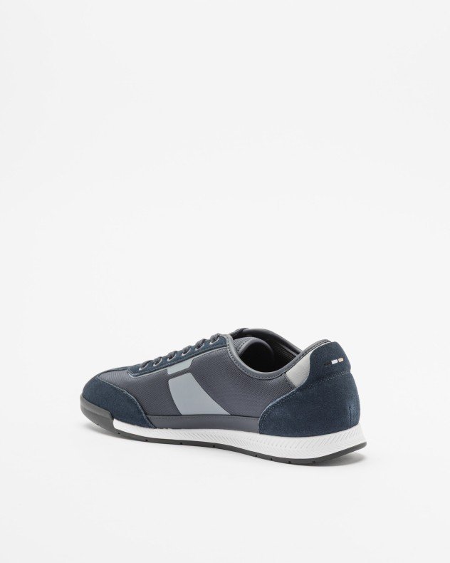 Boss Nitan Lowp Green Sneakers - Blue