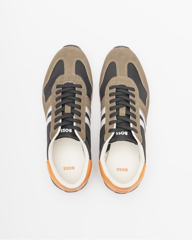 BOSS Orange Levon Runn Blue Sneakers - Black