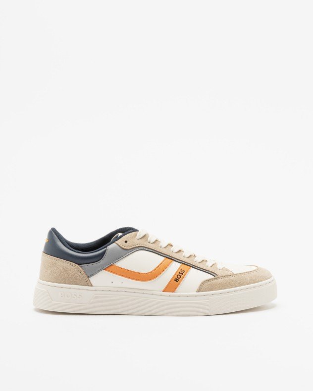 BOSS Orange Rhys Tenn Green Sneakers - Beige