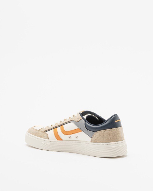 BOSS Orange Rhys Tenn Green Sneakers - Beige