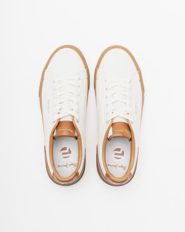 Pepe Jeans London Kenton White Sneakers - White