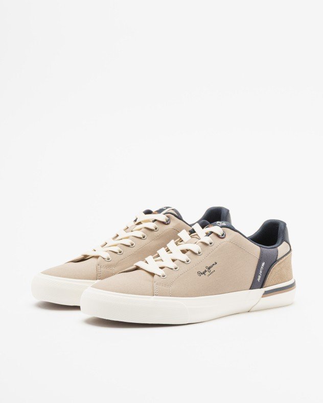 Pepe Jeans London Kenton Beige Sneakers - Beige