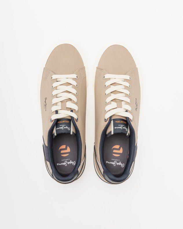 Pepe Jeans London Kenton Beige Sneakers - Beige