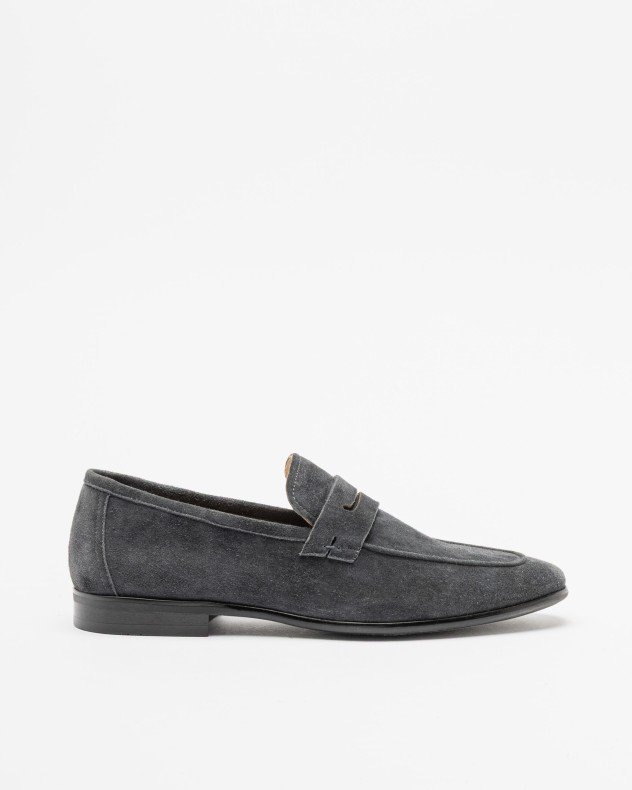PROF UNO2921 Taupe Moccasins - Gray