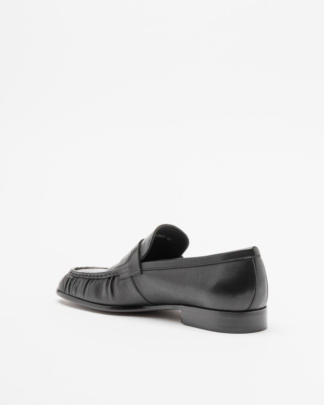 PROF UNO2922 Black Moccasins - Black