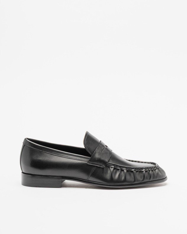 PROF UNO2922 Black Moccasins - Black