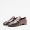 PROF UNO2922 Black Moccasins - Burgundy
