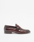 PROF UNO2922 Black Moccasins - Burgundy