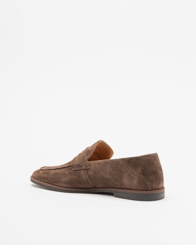 PROF UNO2923 Taupe Moccasins - Brown